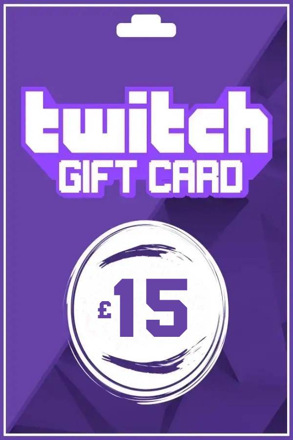 Twitch Gift Card 15 GBP | United Kingdom Account Only digital — Import Game Deal