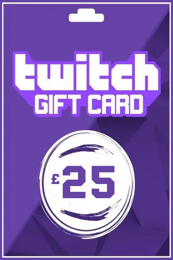 Twitch Gift Card 25 GBP | United Kingdom Account Only digital — Import Game Deal
