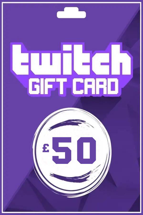 Twitch Gift Card 50 GBP | United Kingdom Account Only digital — Import Game Deal