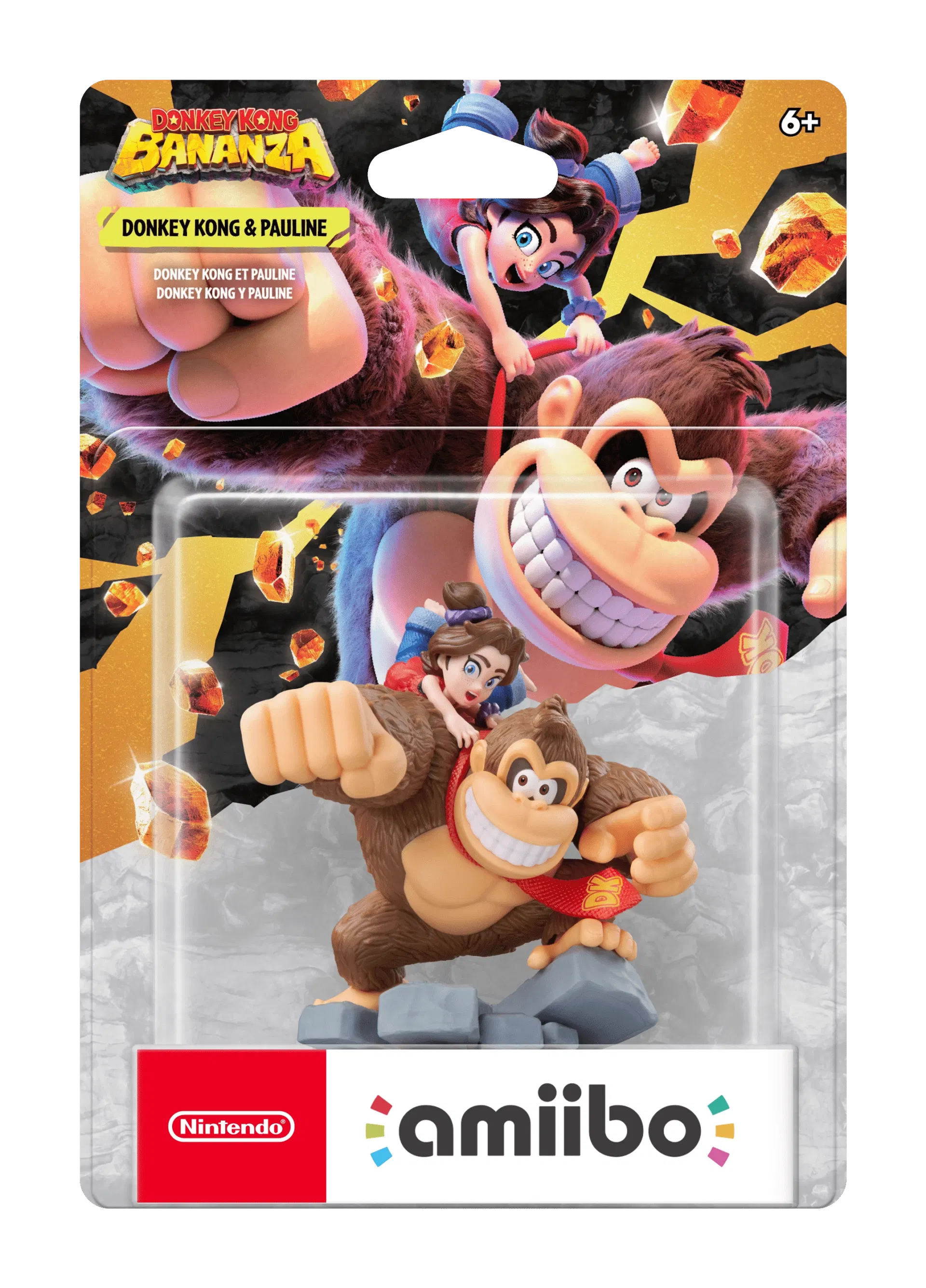 amiibo Donkey Kong Bananza Figure (Donkey Kong & Pauline) for Nintendo ...