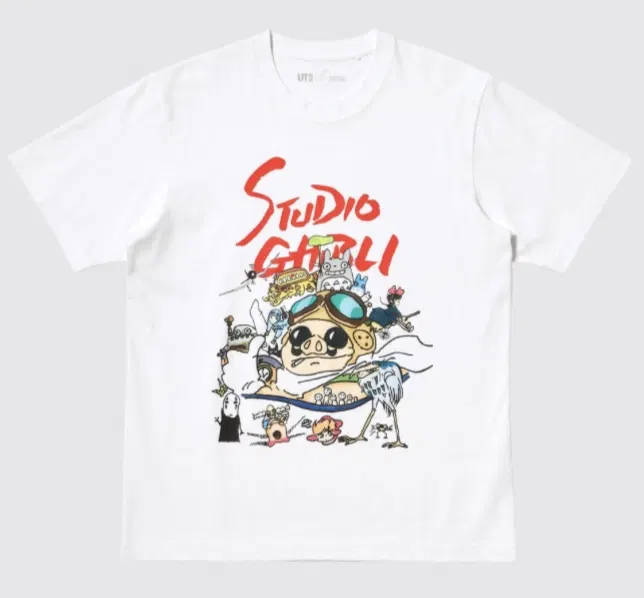 UT Ghibli Studio Graphic T-Shirt (White | Size M) image 1
