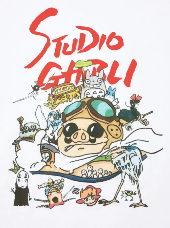 UT Ghibli Studio Graphic T-Shirt (White | Size M) image 3