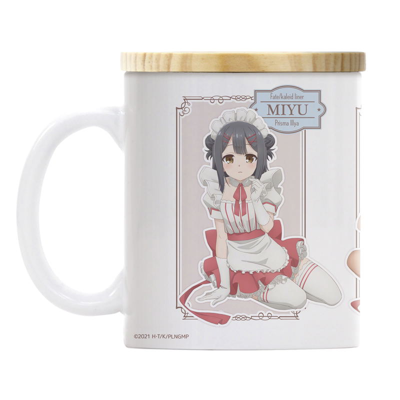 Movier Version Fate/kaleid liner Prisma Illya: Licht - The Nameless Girl - Illya, Miyu And Chloe In Waitress Uniforms Full Color Mug With Lid image 4