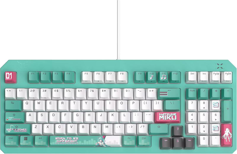ASUS TUF Gaming K3 Gen II Hatsune Miku Edition (RX Optical Blue Switch) image 1