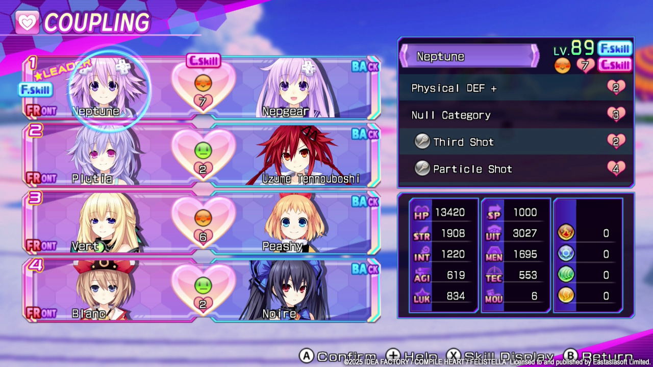 Hyperdimension Neptunia Re;Birth3 V Generation