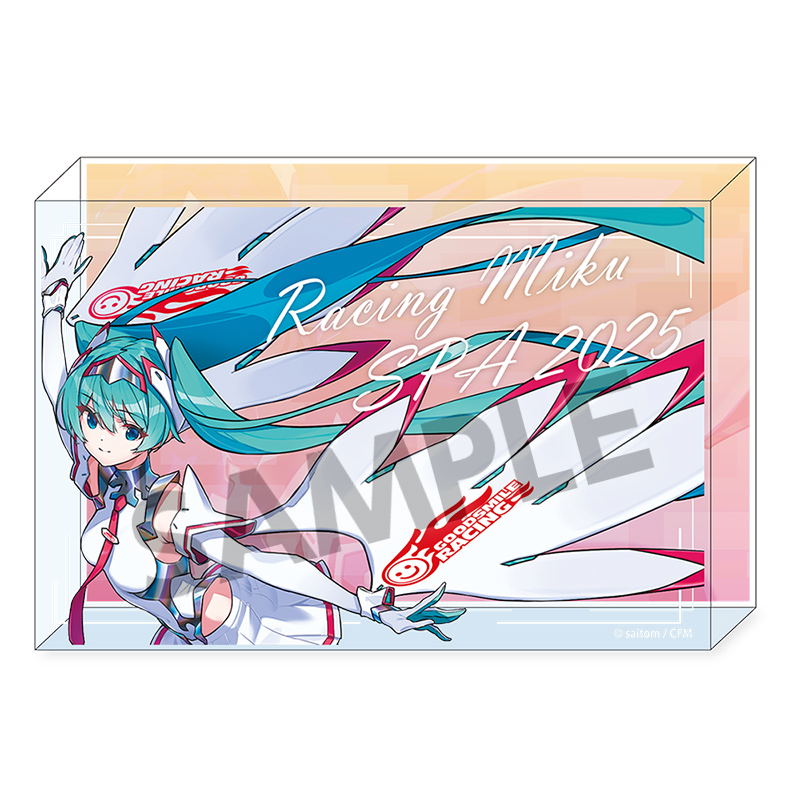 Racing Miku SPA 2025 Key Visual 2 Ver. Acrylic Block