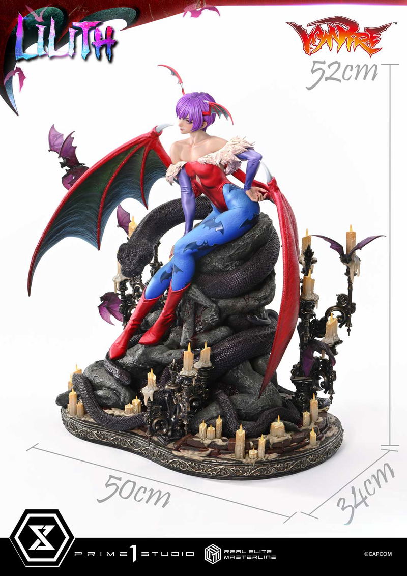 Real Elite Masterline Darkstalkers 1/4 Scale Statue: Lilith image 21