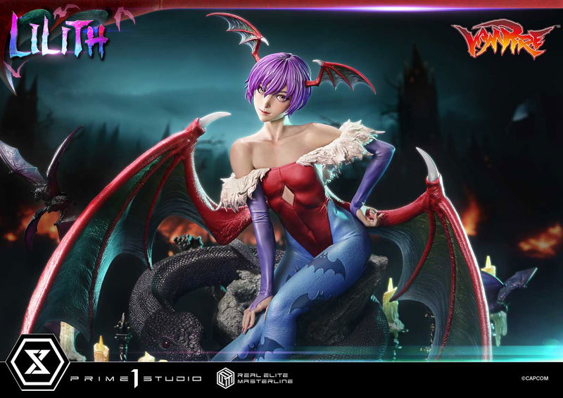 Real Elite Masterline Darkstalkers 1/4 Scale Statue: Lilith image 28