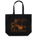 Godzilla - Burning Godzilla Large Tote Bag (Black) thumbnail 1