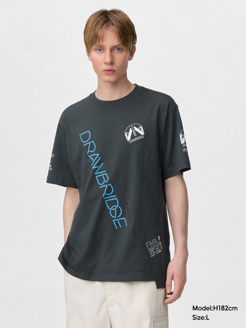 GU Kojima Productions Graphic T-shirt Death Stranding 2: On The Beach (Dark Gray | Size XXL) image 3