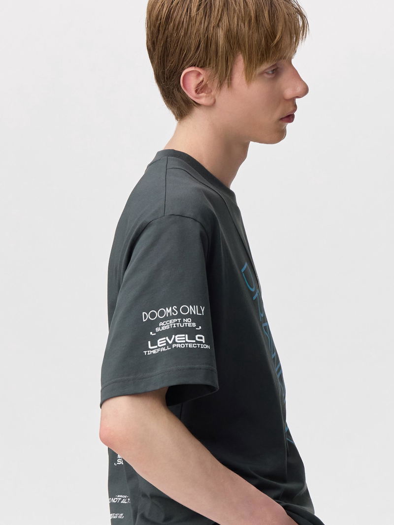 GU Kojima Productions Graphic T-shirt Death Stranding 2: On The Beach (Dark Gray | Size XXL) image 7