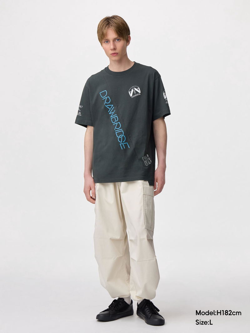 GU Kojima Productions Graphic T-shirt Death Stranding 2: On The Beach (Dark Gray | Size S) image 4