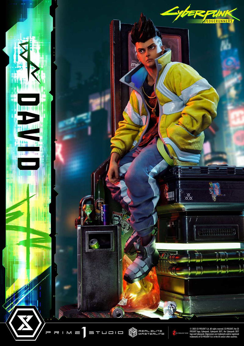 Real Elite Masterline Cyberpunk Edgerunners 1/4 Scale Statue: David image 3