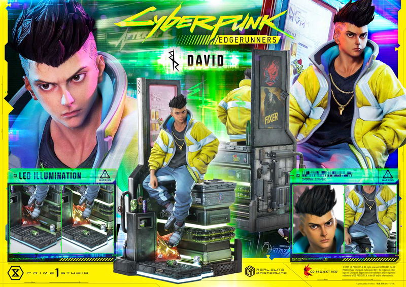 Real Elite Masterline Cyberpunk Edgerunners 1/4 Scale Statue: David image 46