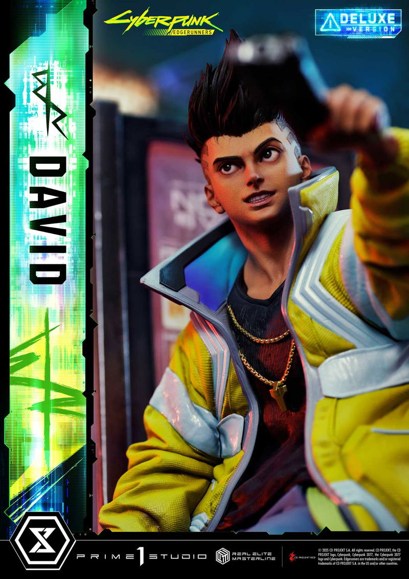 Real Elite Masterline Cyberpunk Edgerunners 1/4 Scale Statue: David DX Edition image 12