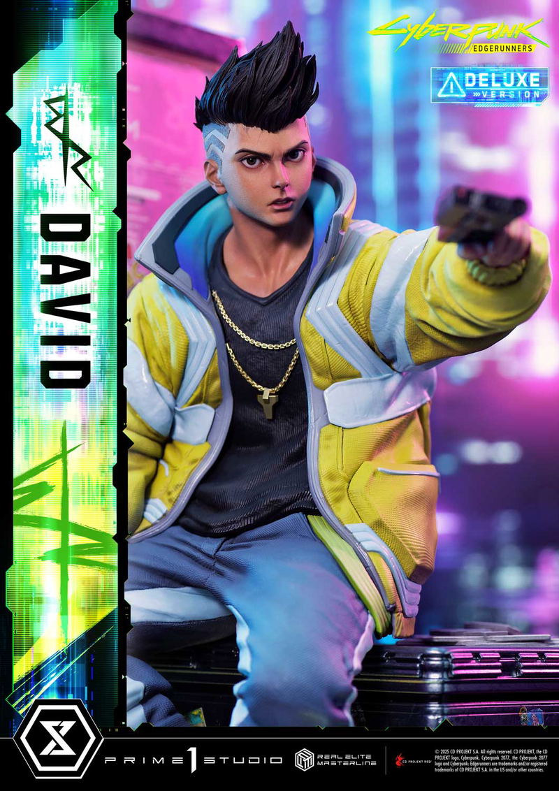 Real Elite Masterline Cyberpunk Edgerunners 1/4 Scale Statue: David DX Edition image 16