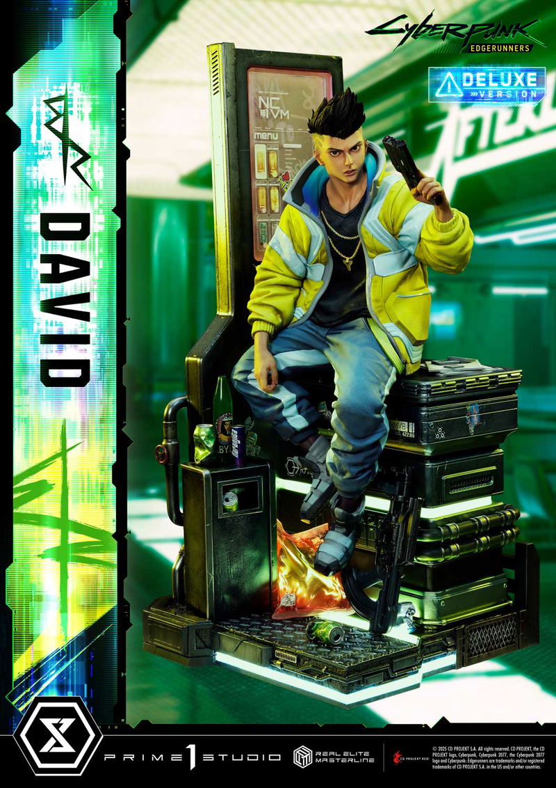 Real Elite Masterline Cyberpunk Edgerunners 1/4 Scale Statue: David DX Edition image 2