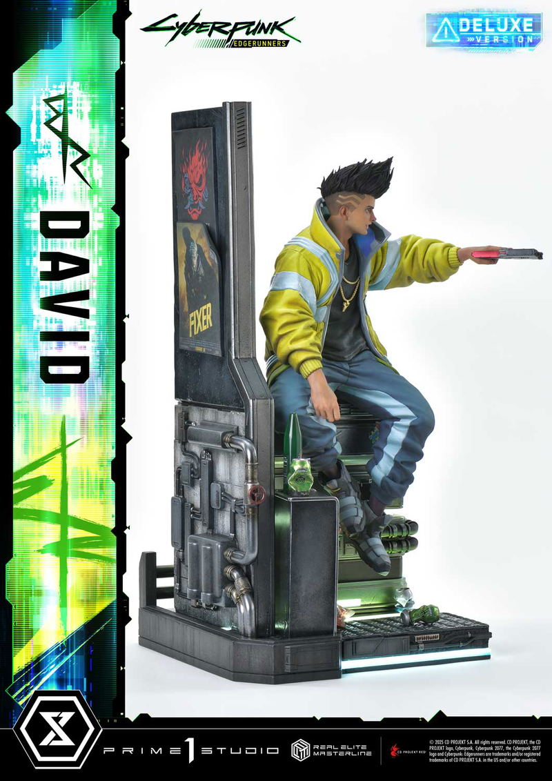 Real Elite Masterline Cyberpunk Edgerunners 1/4 Scale Statue: David DX Edition image 27