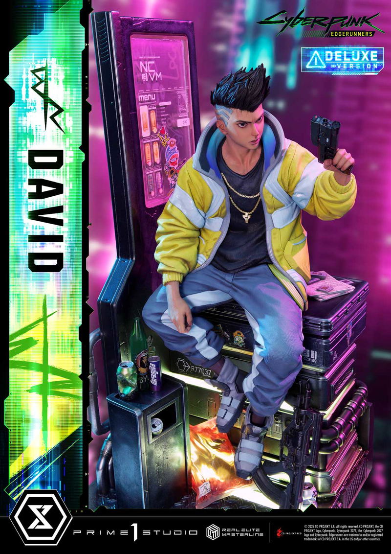 Real Elite Masterline Cyberpunk Edgerunners 1/4 Scale Statue: David DX Edition image 3