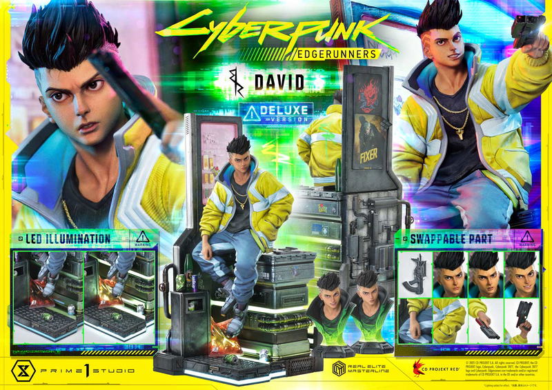 Real Elite Masterline Cyberpunk Edgerunners 1/4 Scale Statue: David DX Edition image 63