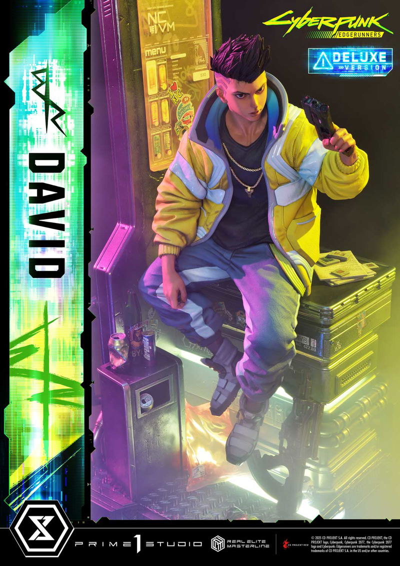 Real Elite Masterline Cyberpunk Edgerunners 1/4 Scale Statue: David DX Edition image 7
