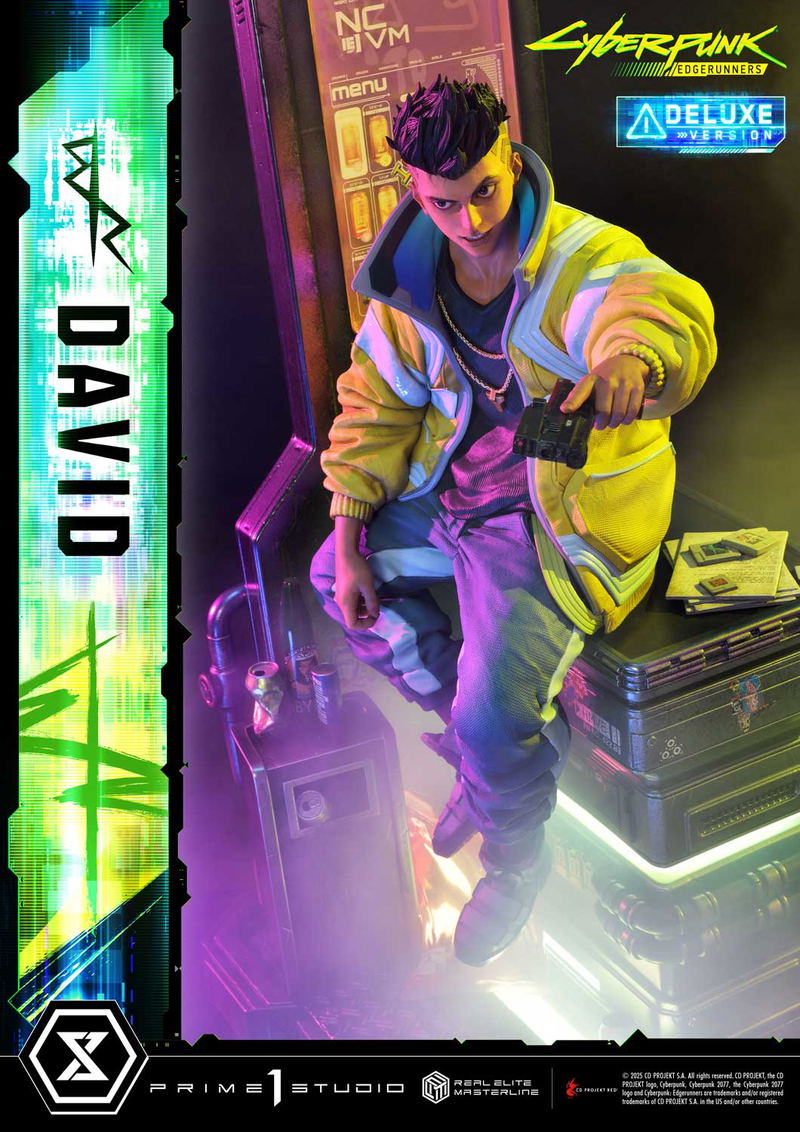 Real Elite Masterline Cyberpunk Edgerunners 1/4 Scale Statue: David DX Edition image 8