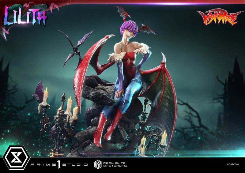 Real Elite Masterline Darkstalkers 1/4 Scale Statue: Lilith image 29