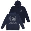 Godzilla - United Nations Godzilla Countermeasure Center Thin Dry Hoodie (Navy | Size XXL) thumbnail 1