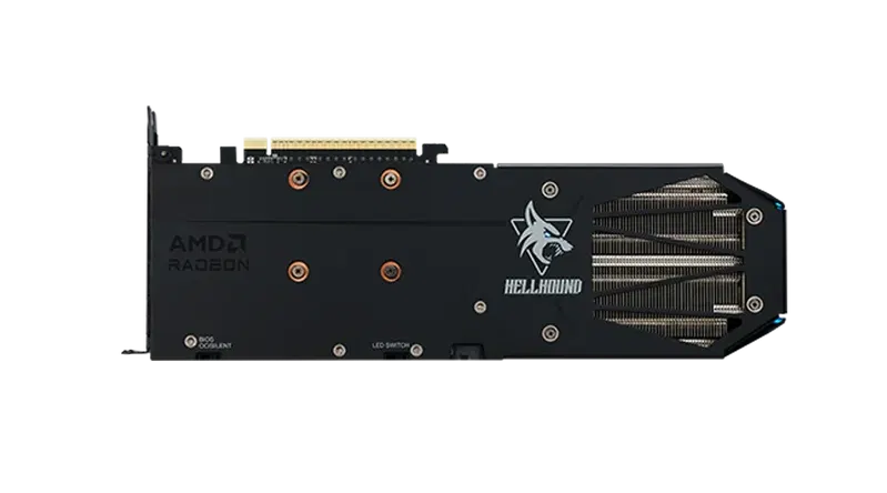 PowerColor Hellhound AMD Radeon RX 9060 XT, 16GB GDDR6, HDMI, 2x DP image 3