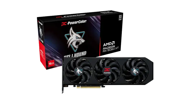 PowerColor Hellhound AMD Radeon RX 9060 XT, 16GB GDDR6, HDMI, 2x DP image 5