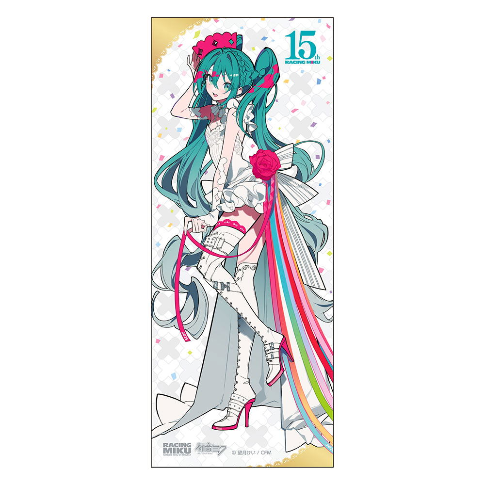 Racing Miku 15th Rhapsody 2010-2025 Face Towel