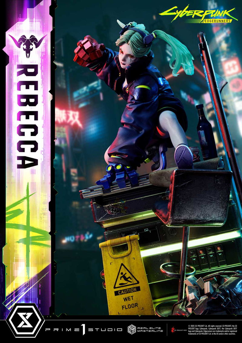 Real Elite Masterline Cyberpunk Edgerunners 1/4 Scale Statue: Rebecca image 6