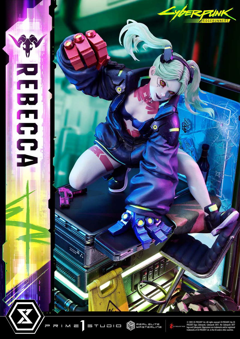 Real Elite Masterline Cyberpunk Edgerunners 1/4 Scale Statue: Rebecca image 7