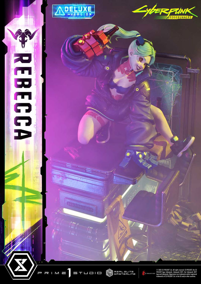 Real Elite Masterline Cyberpunk Edgerunners 1/4 Scale Statue: Rebecca DX Edition image 10