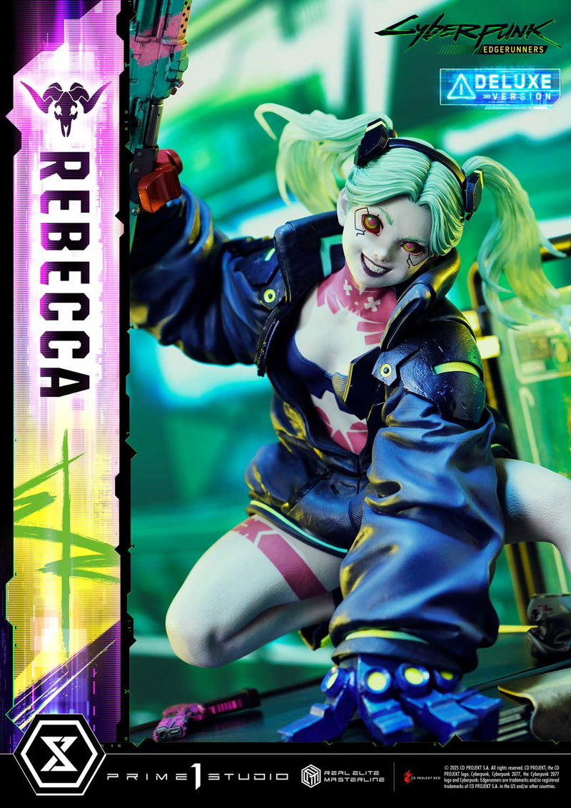 Real Elite Masterline Cyberpunk Edgerunners 1/4 Scale Statue: Rebecca DX Edition image 12