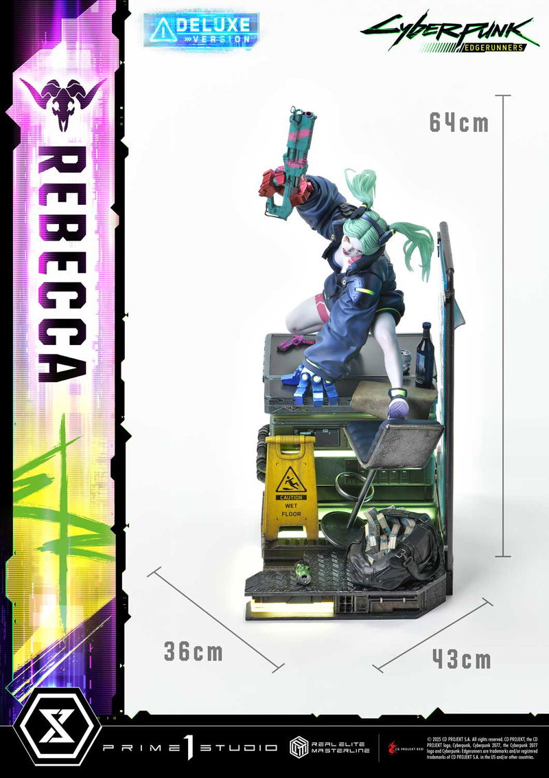 Real Elite Masterline Cyberpunk Edgerunners 1/4 Scale Statue: Rebecca DX Edition image 16