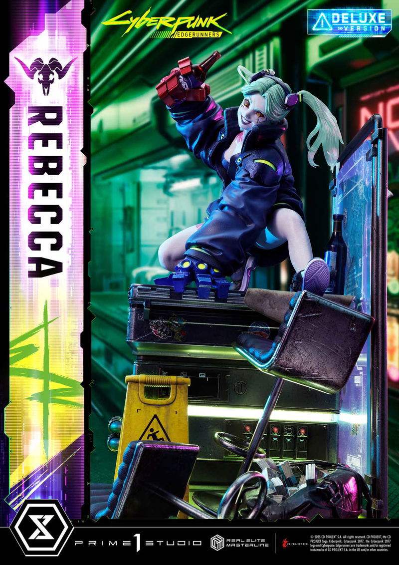 Real Elite Masterline Cyberpunk Edgerunners 1/4 Scale Statue: Rebecca DX Edition image 8