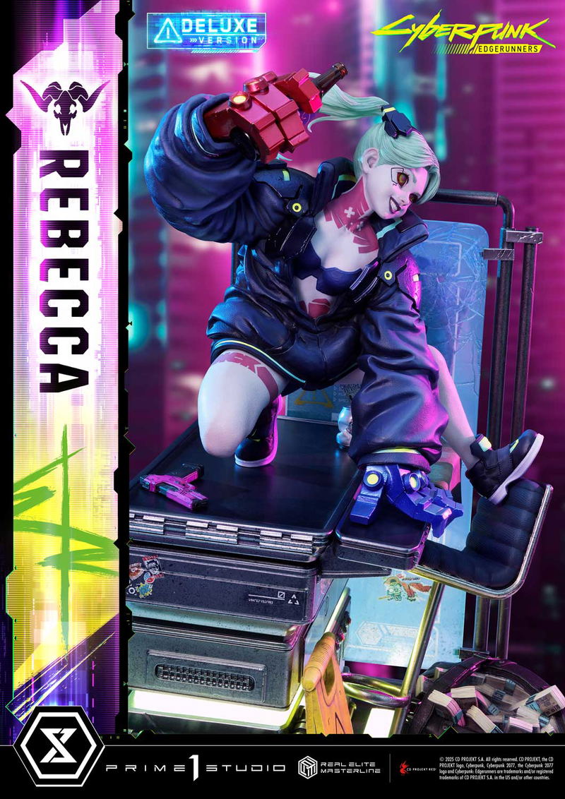 Real Elite Masterline Cyberpunk Edgerunners 1/4 Scale Statue: Rebecca DX Edition image 9
