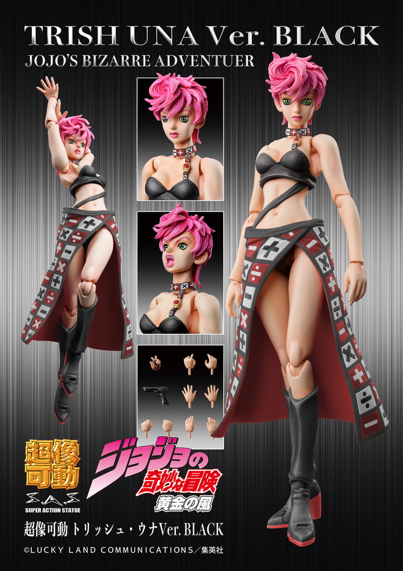 Super Action Statue JoJo's Bizarre Adventure Part V: Trish Una Ver. Black image 10