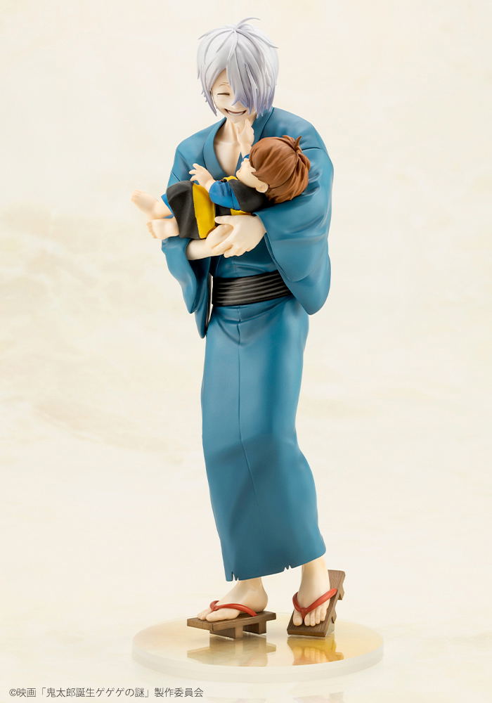 Kitaro Tanjo Gegege no Nazo Pre-Painted Figure: Kitaro's Father & Baby Kitaro image 3