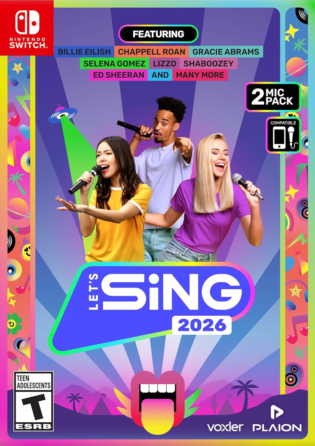 Let's Sing 2026 [2-Mic Bundle] for Nintendo Switch, Nintendo Switch 2