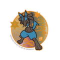 Pokemon Mobile Sticker Lucario MS-PM03 thumbnail 1