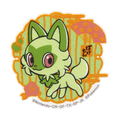 Pokemon Mobile Sticker Sprigatito MS-PM07 thumbnail 1