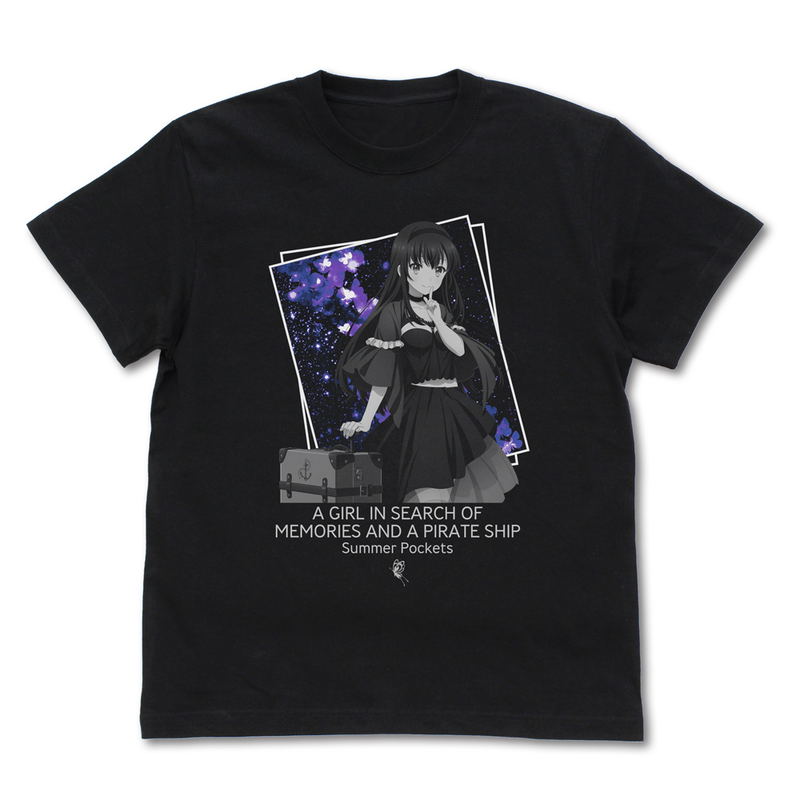 TV Anime Summer Pockets - Kamome Kushima T-shirt (Black | Size XL) image 1