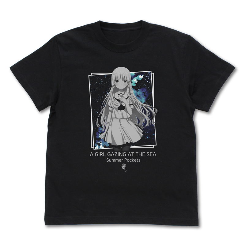 TV Anime Summer Pockets - Shiroha Naruse T-shirt (Black | Size XL) image 1