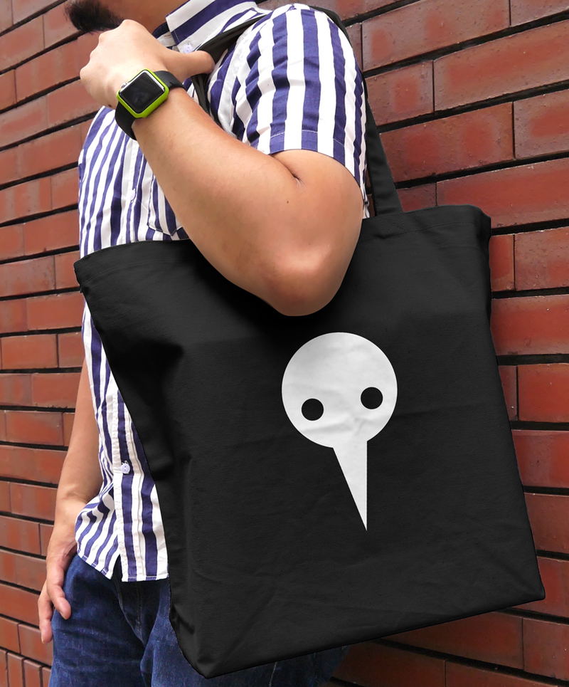 Evangelion - Angel Large Tote Bag (Black) image 2
