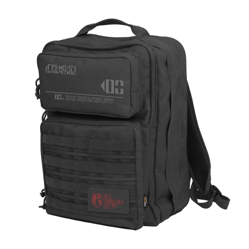 Armored Trooper Votoms - Red Shoulder Functional Backpack (Black) image 1