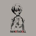 Evangelion - Rei Ayanami GradationT-shirt (Light Gray | Size L) thumbnail 2