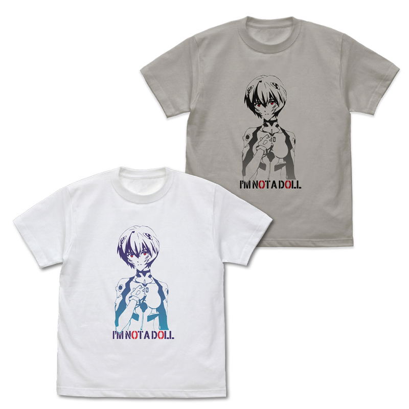 Evangelion - Rei Ayanami GradationT-shirt (Light Gray | Size L) image 3