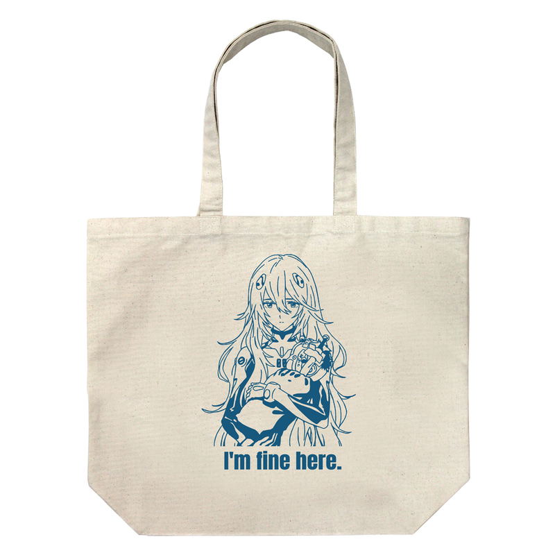 Evangelion - Rei Ayanami Large Tote Bag Long Hair Ver. (Natural) image 1